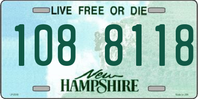 NH license plate 1088118