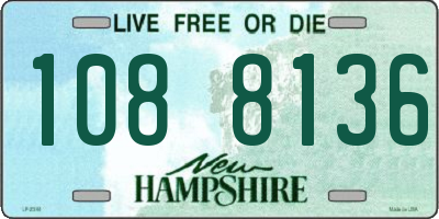 NH license plate 1088136
