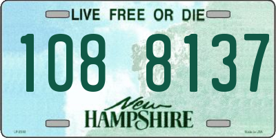NH license plate 1088137