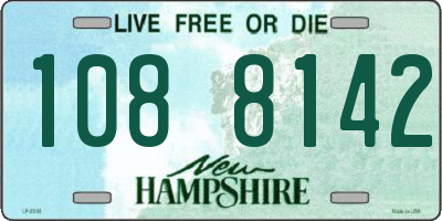 NH license plate 1088142