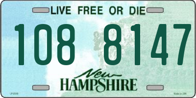NH license plate 1088147