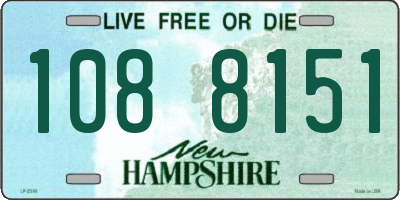 NH license plate 1088151