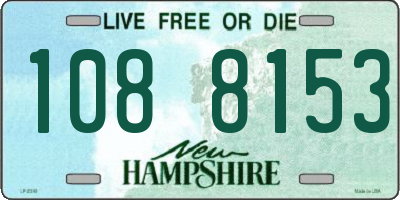 NH license plate 1088153