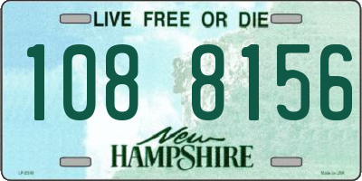 NH license plate 1088156