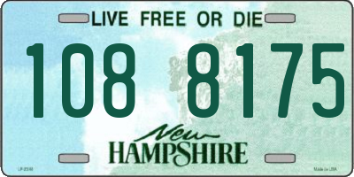 NH license plate 1088175