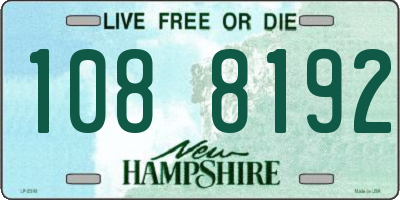 NH license plate 1088192
