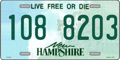 NH license plate 1088203