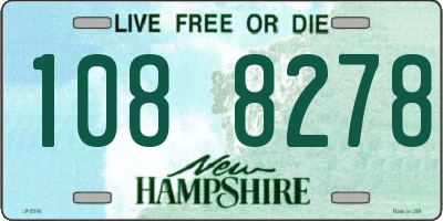 NH license plate 1088278