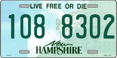 NH license plate 1088302