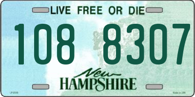 NH license plate 1088307