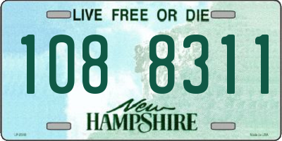 NH license plate 1088311