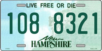 NH license plate 1088321