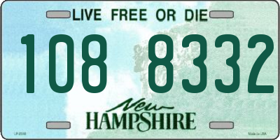 NH license plate 1088332