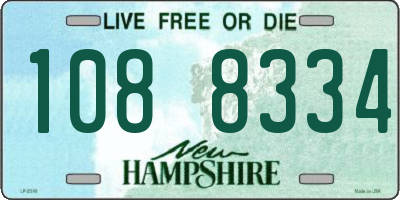 NH license plate 1088334