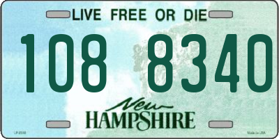 NH license plate 1088340