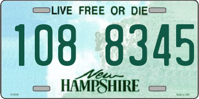 NH license plate 1088345