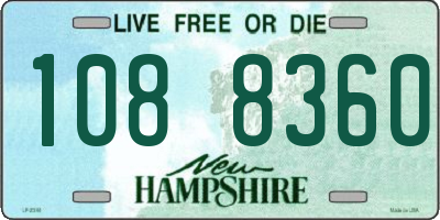 NH license plate 1088360