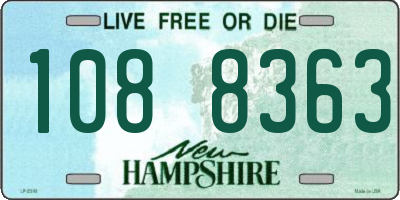 NH license plate 1088363
