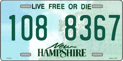NH license plate 1088367