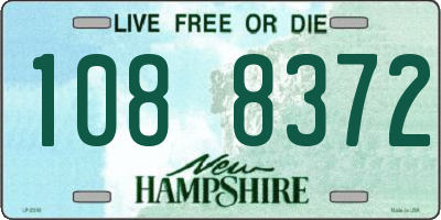NH license plate 1088372