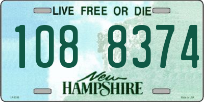NH license plate 1088374