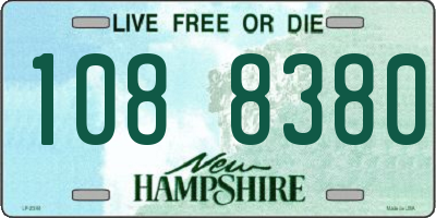 NH license plate 1088380