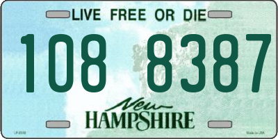 NH license plate 1088387
