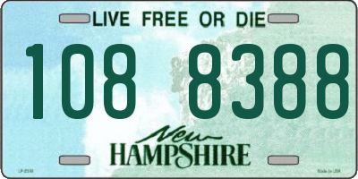NH license plate 1088388