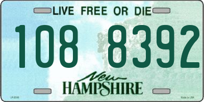 NH license plate 1088392