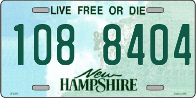 NH license plate 1088404