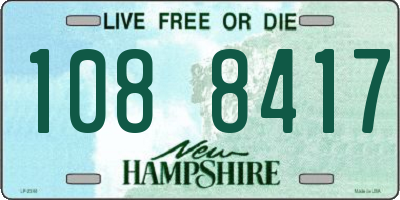 NH license plate 1088417