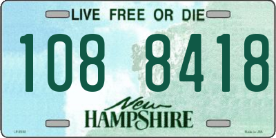 NH license plate 1088418