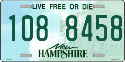 NH license plate 1088458