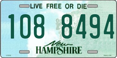 NH license plate 1088494
