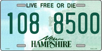 NH license plate 1088500
