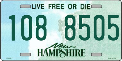 NH license plate 1088505