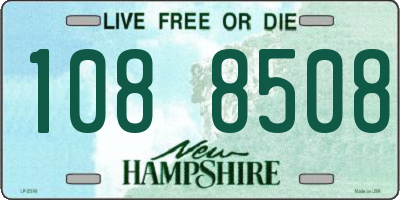 NH license plate 1088508