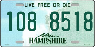 NH license plate 1088518