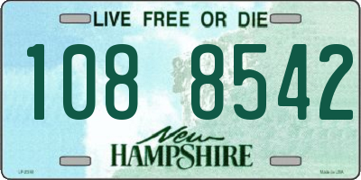 NH license plate 1088542