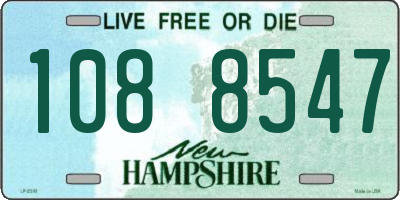 NH license plate 1088547