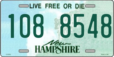 NH license plate 1088548