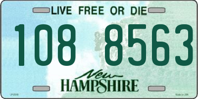 NH license plate 1088563
