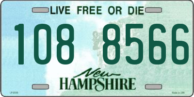 NH license plate 1088566