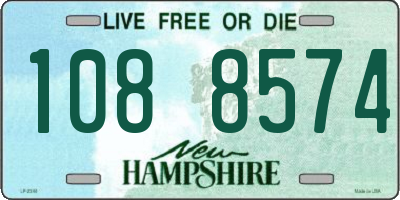 NH license plate 1088574