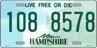 NH license plate 1088578