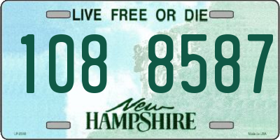 NH license plate 1088587