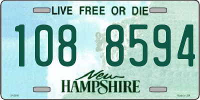 NH license plate 1088594