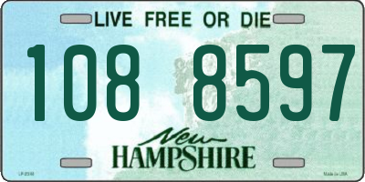 NH license plate 1088597