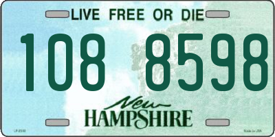 NH license plate 1088598