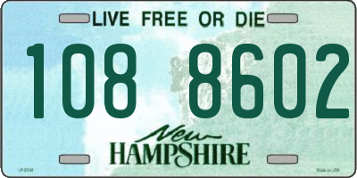 NH license plate 1088602